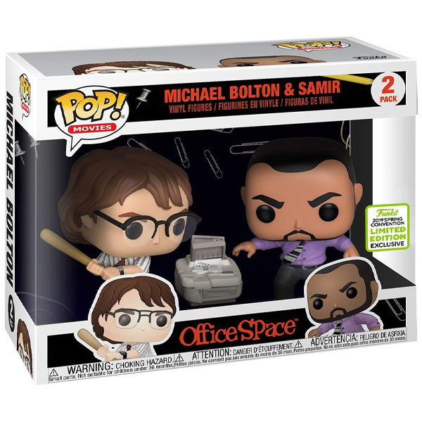 Funko POP Office Space Michael Bolton and Samir Exclusive Figure 2 Pack